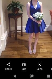 Royal Blue Homecoming Dress